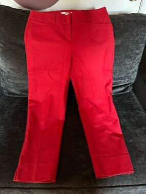 LOFT Red Straight Leg Women's Pants
